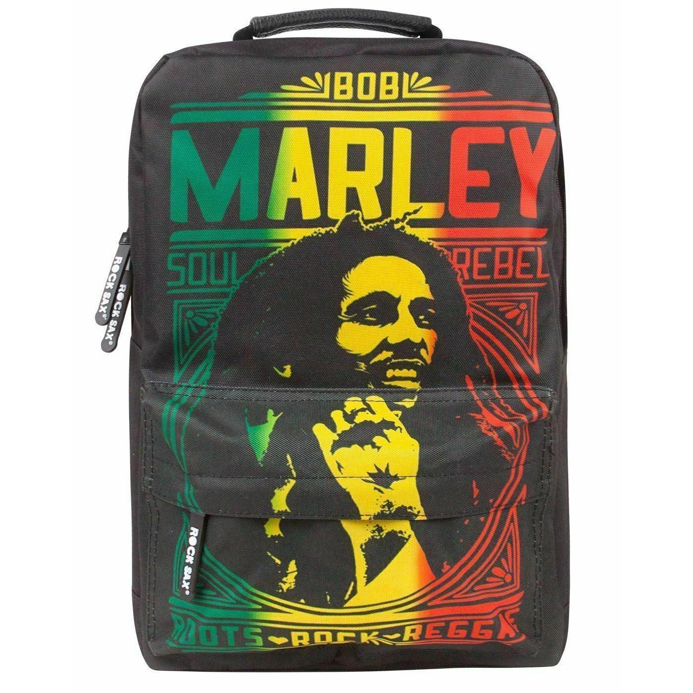 Rock Sax Roots Rock Bob Marley Backpack (Black) (One Size)
