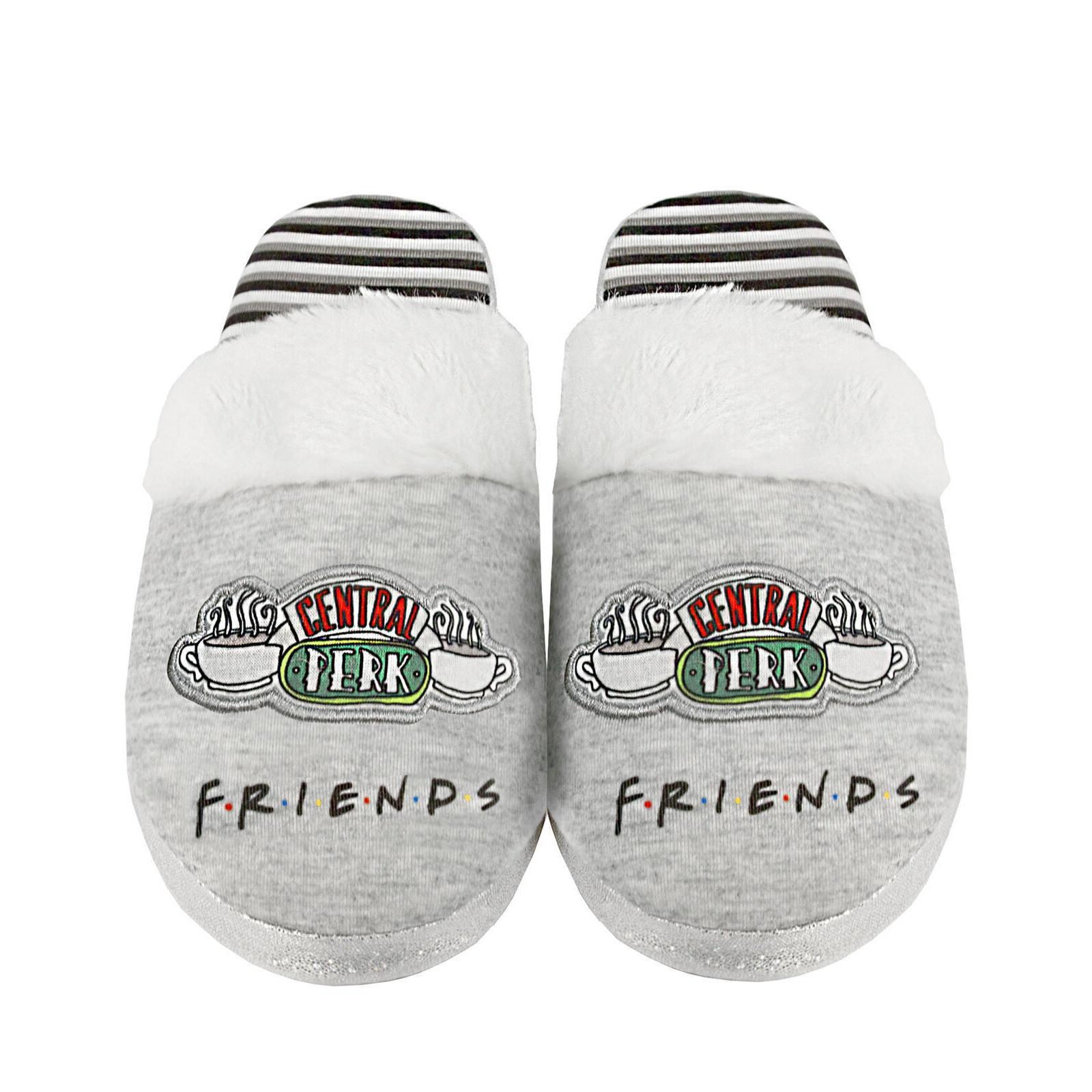 Friends Girls Central Perk Slippers (Grey) (1 UK-2 UK)