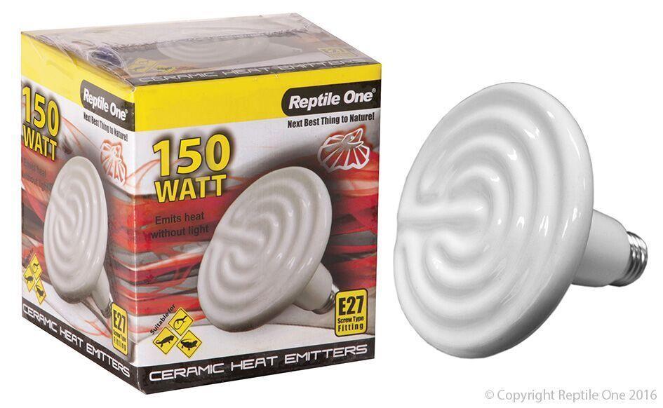 Reptile One Ceramic Heat Lamp 150w E27 Screw Fitting 46554