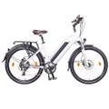 NCM Milano Plus Trekking E-Bike, City-Bike, 250W-500W, 48V 16Ah 768Wh Battery [White 26]