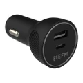 EFM 48W Dual Port/Socket Car Charger/Adapter w/ PD/PPS For Apple/Android Black
