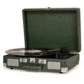 Prime Deal ! Crosley Cruiser Plus + Turntable Green Ostrich - Two Way Bluetooth
