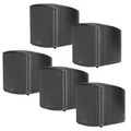 5PK Pure Acoustics 100W Audio Satellite Speaker Wall Mountable w/Bracket Black