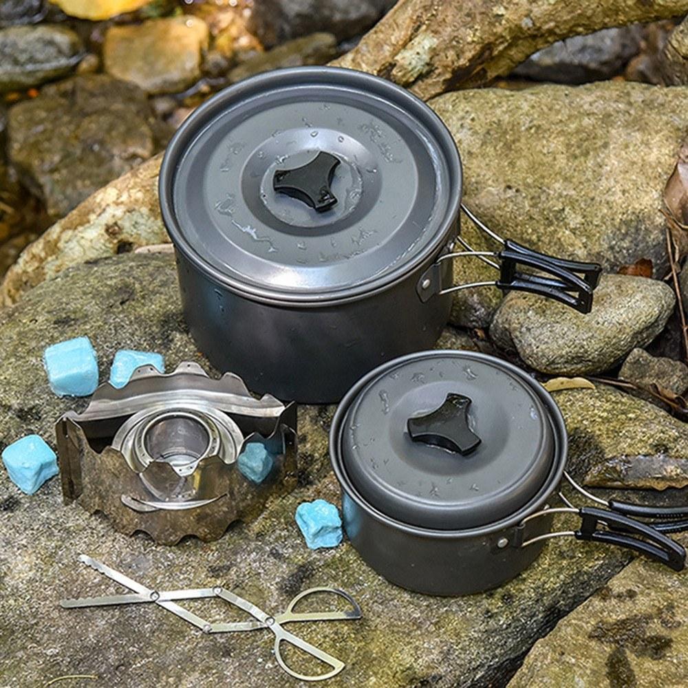 Portable Outdoor Alcohol Stove with Windproof Plate Windscreen Wind Shield Stand for Camping Hiking Backpacking