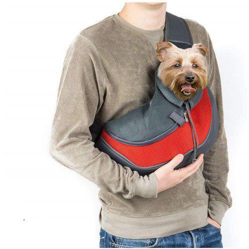 Pet Dog Cat Puppy CarrierOutdoor Oxford Comfort TravelSingle Shoulder Bag Red S