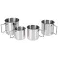 Pack of 4 Stainless Steel Cups Set
