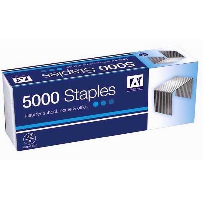 Anker Staples (Pack of 5000) (Silver) (One Size)