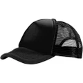 Bullet Trucker 5 Panel Cap (Pack of 2) (Solid Black) (One Size)