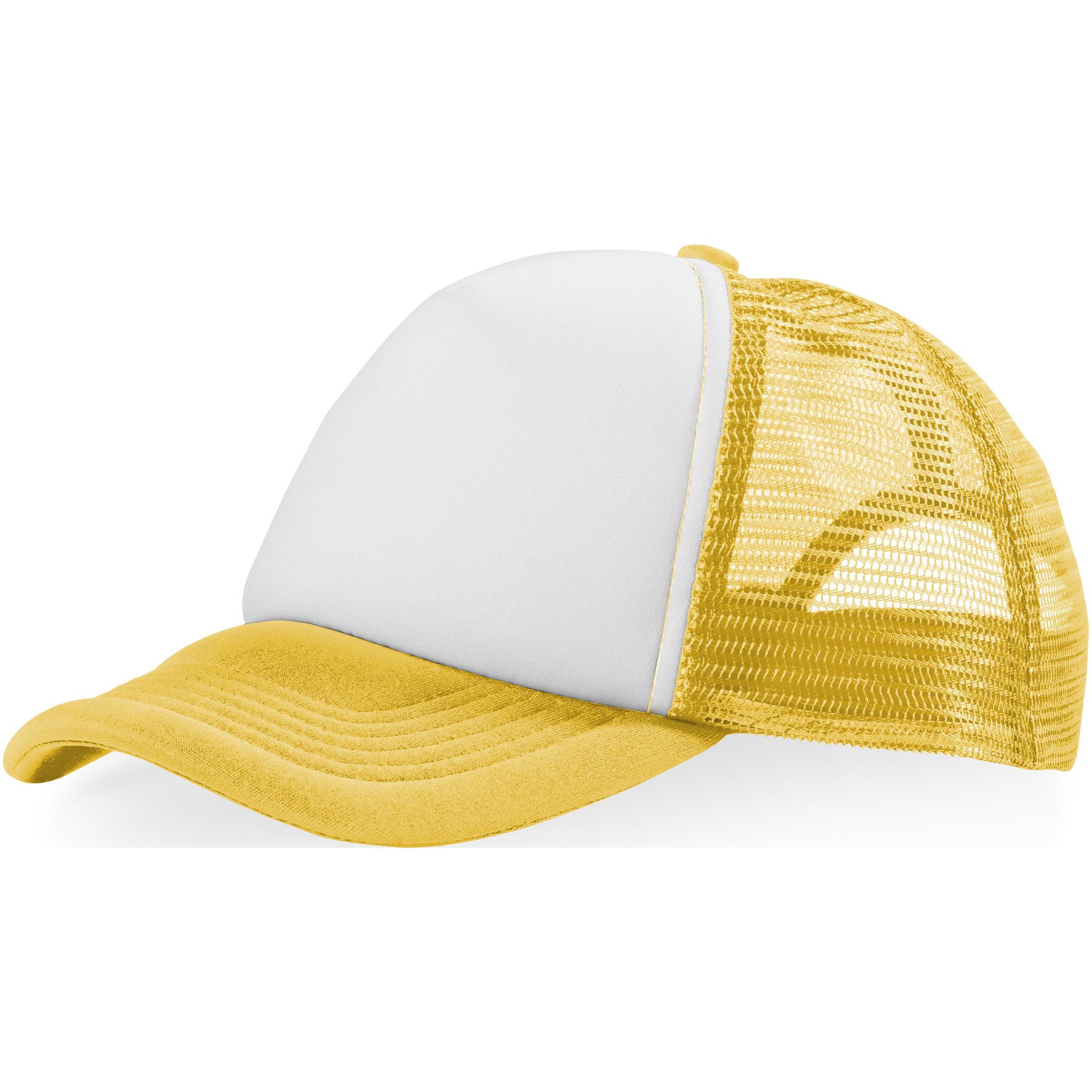 Bullet Trucker 5 Panel Cap (Pack of 2) (Yellow/White) (One Size)