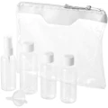 Bullet Munich Airline Approved Travel Bottle Set (Pack of 2) (Transparent/White) (20 x 16 x 3.4cm)