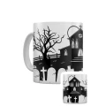 Grindstore Necropolis Church Silhouette Mug (White) (One Size)
