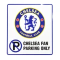Chelsea FC Official Football Crest No Parking Sign (White/Blue) (One Size)