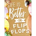 Grindstore Life Is Better In Flip Flops Mini Tin Sign (Multicoloured) (One Size)