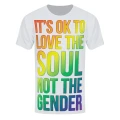 Grindstore Mens Love The Soul Not The Gender Sublimation T-Shirt (White) (XL)