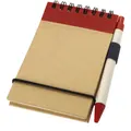 Bullet Zuse Jotter And Pen (Natural/Red) (13.4 x 7.8 x 1.5 cm)