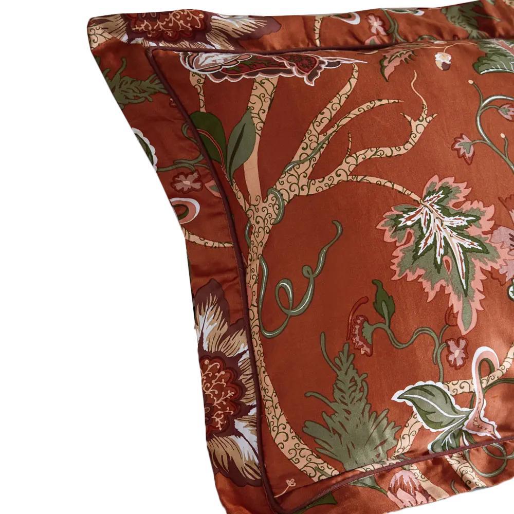 Furn Paoletti Botanist Pillowcase Set (Rusty Brown) (75cm x 50cm)