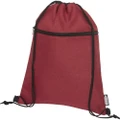Bullet Ross Recycled Drawstring Bag (Dark Red Heather) (One Size)