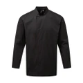 Premier Unisex Adults Chefs Essential Long Sleeve Jacket (Black) (2XL)