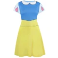 Disney Princess Womens/Ladies Snow White Costume Dress (Blue/Yellow) (M)
