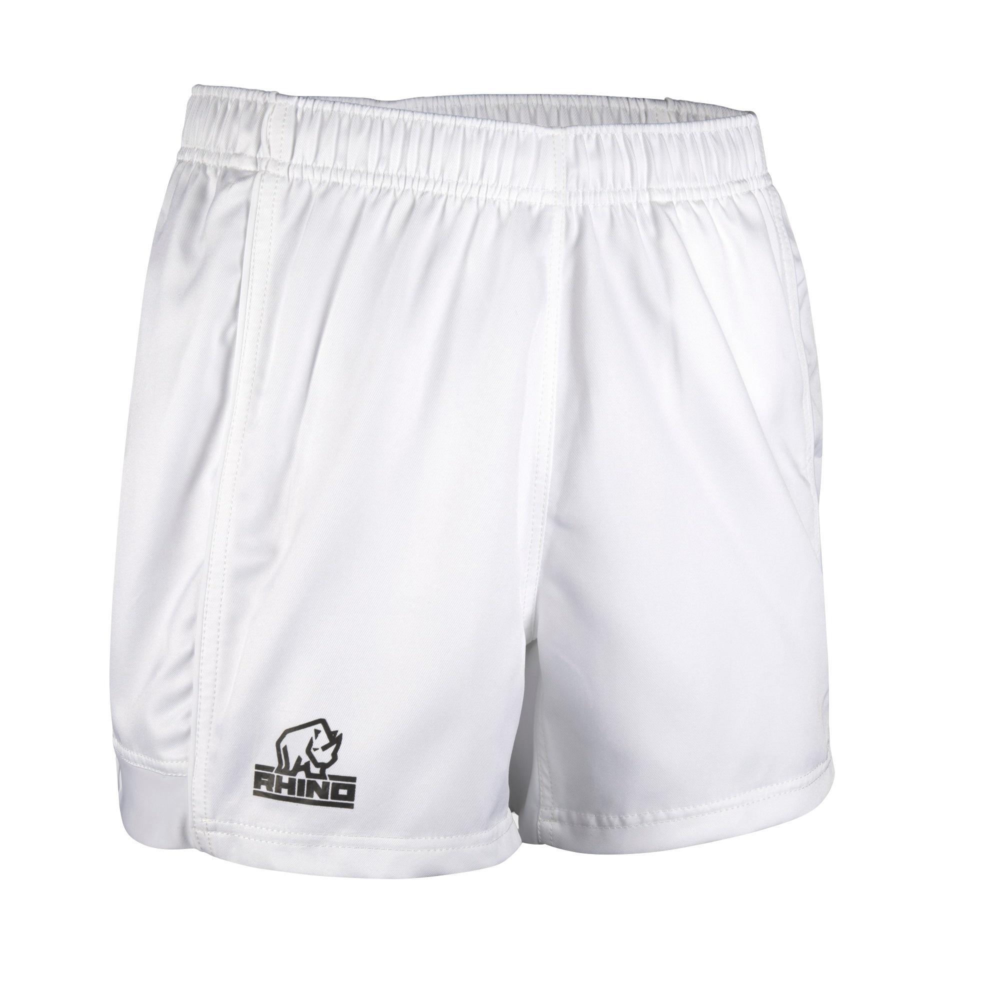 Rhino Childrens/Kids Auckland Rugby Shorts (White) (SB)