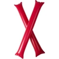 Bullet Cheer 2 Piece Inflatable Cheering Sticks (Red) (One Size)