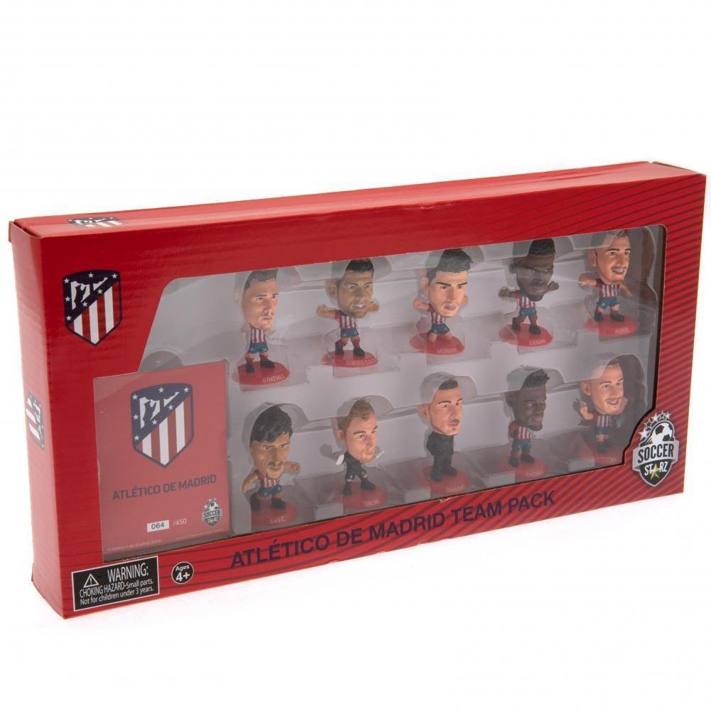 Atletico Madrid FC SoccerStarz Team Pack (Pack Of 10) (Multicoloured) (One Size)