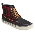 Sperry Mens Bahama Storm Leather Ankle Boots (Black/Red) (10 UK)