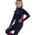 Hy Childrens/Kids DynaMizs Ecliptic Horse Riding Tights (Navy/Magenta) (15-16 Years)
