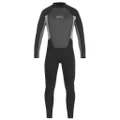 Urban Beach Mens Blacktip Monochrome Long-Sleeved Wetsuit (Black/Grey) (XL)