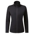 Premier Womens/Ladies Dyed Sweat Jacket (Black) (XS)