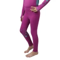 Hy Childrens/Kids DynaMizs Ecliptic Horse Riding Tights (Plum/Teal) (13-14 Years)
