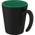 Bullet Oli Ceramic 360ml Mug (Solid Black/Green) (One Size)
