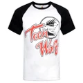 Teen Wolf Mens Logo Raglan T-Shirt (White/Black/Red) (M)