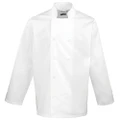 Premier Unisex Chefs Jacket (White) (M)
