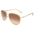 Nina Ricci Women's Aviator Sunglasses SNR010580594 - Golden Acetate Frame, 58mm UV Protection Eyewear