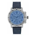 Nautica Men's Blue Grey Leather Watch Strap - A Stylish and Versatile Replacement Band for Your Timepiece