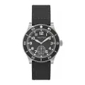Nautica NAPHST002 Men's Black Leather Watch Strap Replacement - Timeless Elegance for the Modern Gentleman