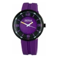 Pertegaz Unisex PDS-005-L Purple Rubber Strap Quartz Watch (? 44 mm)