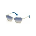 Guess Women's Aviator Sunglasses GU7639-32W: Golden Metal Frame, Crystal Lenses, UV400 Protection