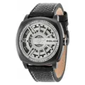 "Premium Black Leather Watch Strap Replacement for Men's Police R1451290002 Quartz Watch - ? 49 mm"