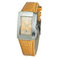 Chronotech Ladies' Leather Watch CT7017L-07 - Vibrant Orange