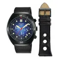 Pulsar Men's PT3951X2 Quartz Watch, 42mm, Black Steel Bracelet, Blue Dial