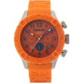 Superdry Unisex Orange Silicone Watch Strap Replacement - Vibrant and Versatile Wristwear for All Genders