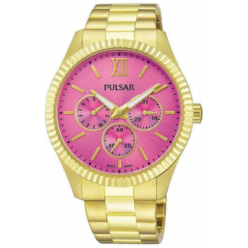 Pulsar Ladies' Quartz Watch PP6218X1 - Pink Dial, Stainless Steel Bracelet, 36mm