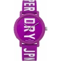 Superdry SYL196VW Unisex Quartz Wristwatch - Purple Silicone Strap Replacement