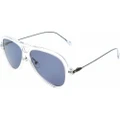 ADIDAS Men's Aviator Transparent/Grey Sunglasses AOK001-012-000 (? 57 mm)