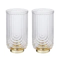 Davis & Waddell 2Pcs 450ml Highball Glasses Juice Cocktail Drinking Tumbler