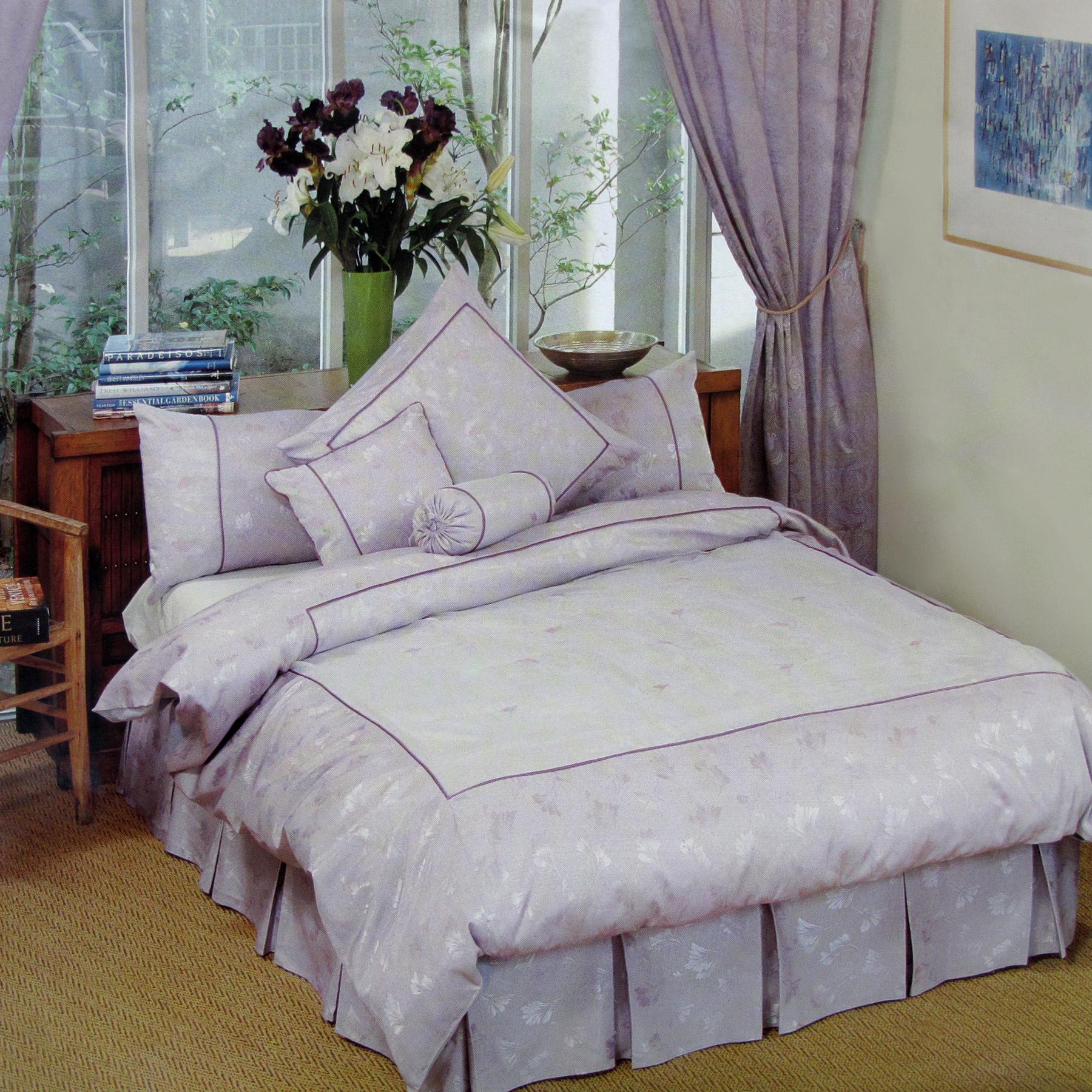 Phase 2 Sophia Lilac Voile Jacquard Quilt Cover Set King