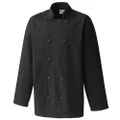 Premier Unisex Chefs Jacket (Pack of 2) (Black) (S)