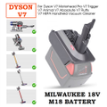 Dyson V7 Battery Adapter To Milwaukee M18 18V Li-Ion Battery
